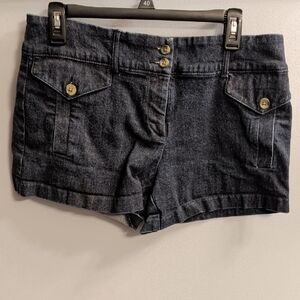New York & Company Dark Denim Jean Shorts